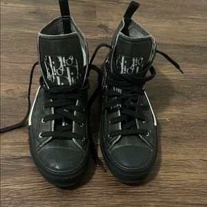 Dior Men's Black High-Top Sneakers